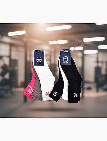 Sergio tacchini set korte sokken meisje quarter set van 6