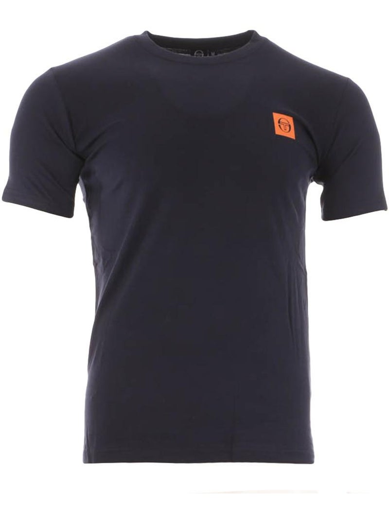 Sergio tacchini squared t-shirt voor heren in marineblauw/oranje Marineblauw - Kiabi