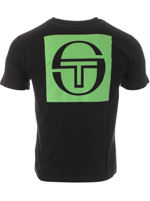 Sergio Tacchini Squared T-shirt voor Heren Zwart/Groen - Kiabi Sergio Tacchini Squared T-shirt voor Heren Zwart/Groen - Kiabi