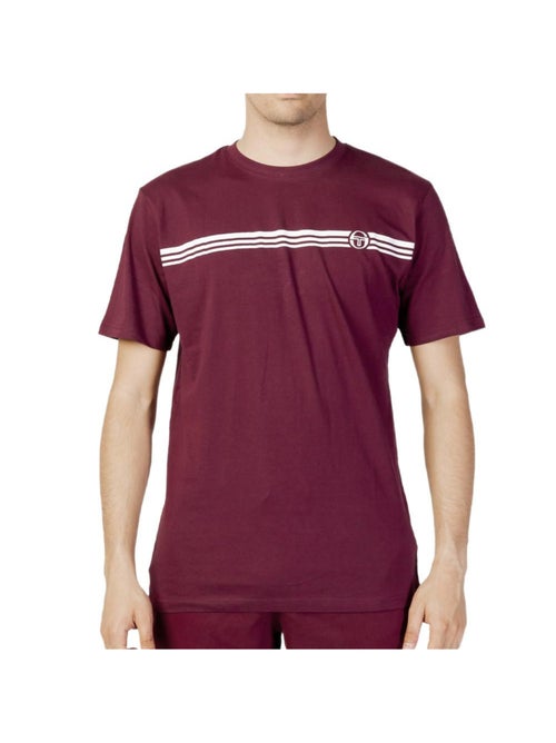 Sergio Tacchini Stripe B Bordeaux Rood T-shirt voor Heren - Kiabi Sergio Tacchini Stripe B Bordeaux Rood T-shirt voor Heren - Kiabi