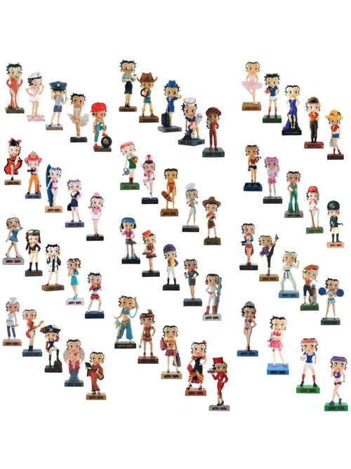 Série figurines déco en résine Betty Boop 54 pièces 15 cm Betty Boop - Kiabi Série figurines déco en résine Betty Boop 54 pièces 15 cm Betty Boop - Kiabi
