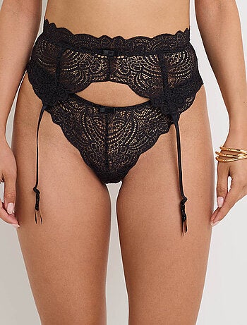 Serre-taille dentelle dentelle - rougegorge lingerie