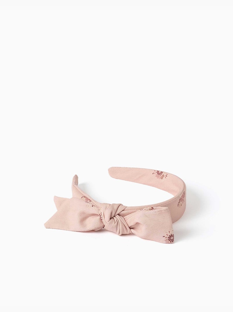 Serre-tête avec imprimé floral et nœud Multicolore - Kiabi