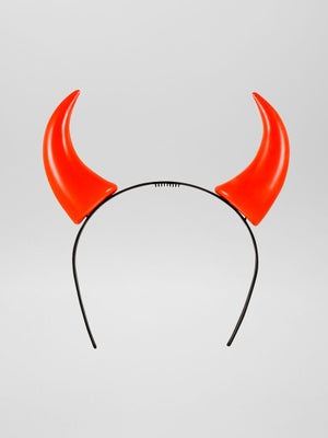 Serre-tête Cornes De Diable Rouge + Lunettes Halloween - Accessoire Déguisement Démon Pour Cosplay Et Fêtes