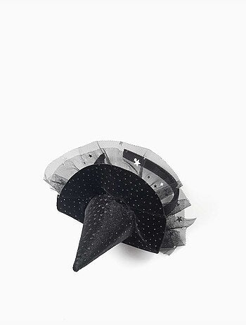Serre-tête en velours avec chapeau de sorcière