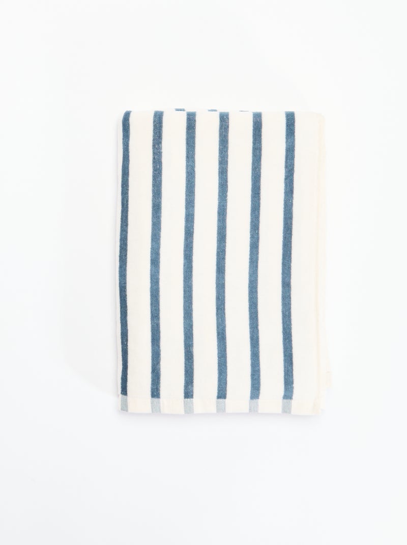 Serviette de bain - 70x130 cm Bleu - Kiabi