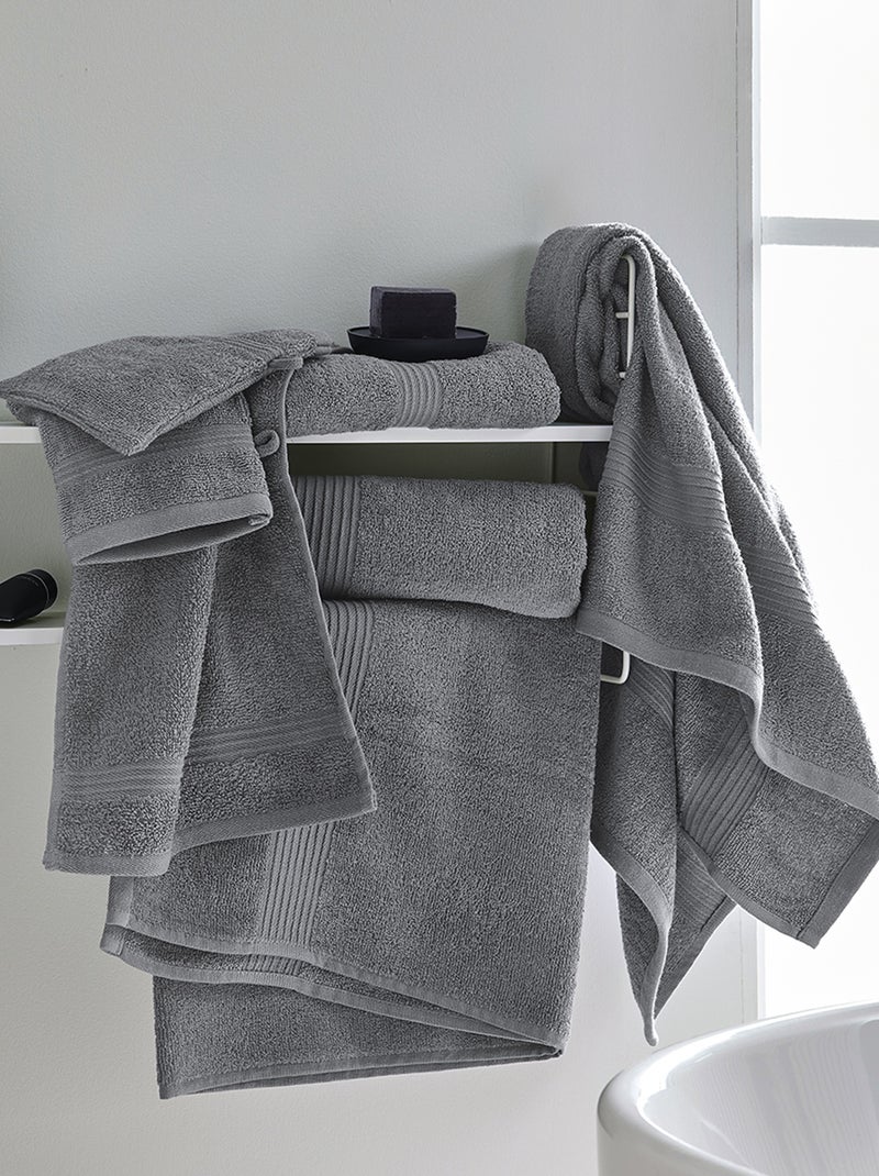 Serviette de bain 50 x 90 cm gris - Kiabi