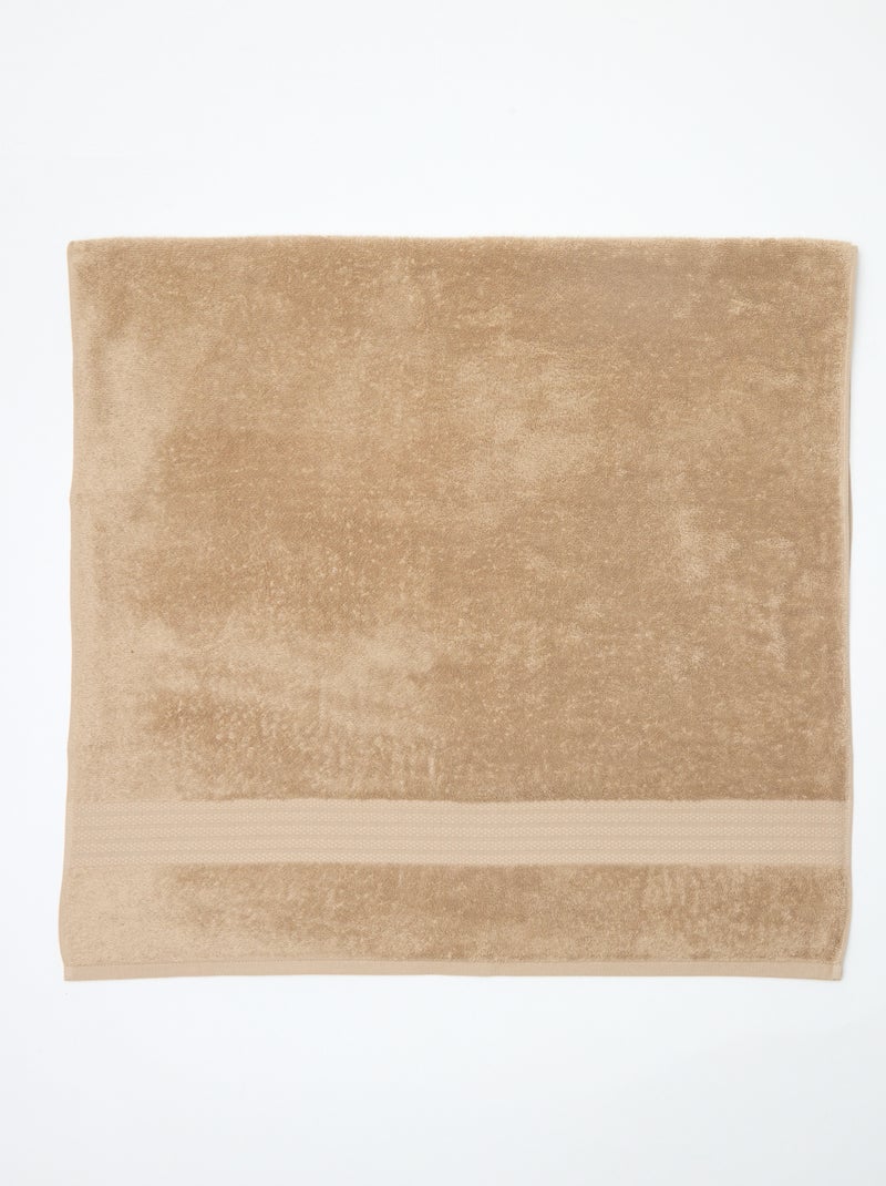 Serviette de bain 70 x 130 cm Beige - Kiabi