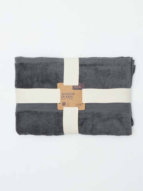 Serviette de bain 70 x 130 cm - Kiabi