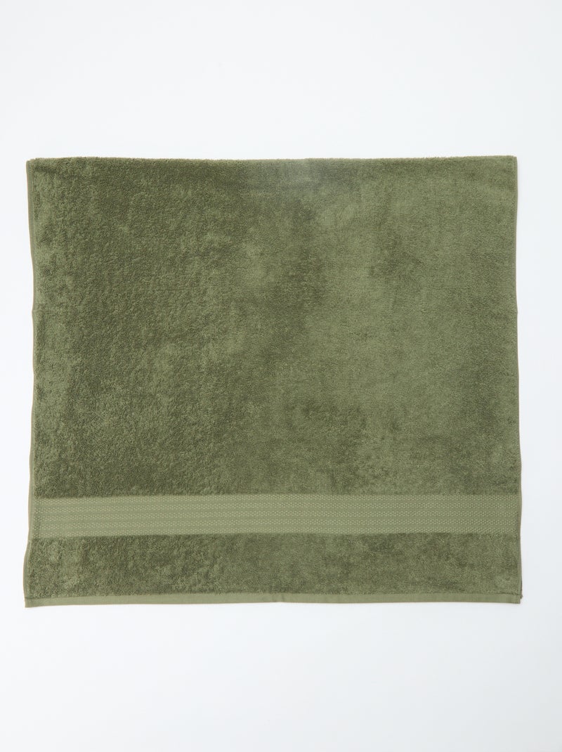 Serviette de bain 70 x 130 cm Vert - Kiabi