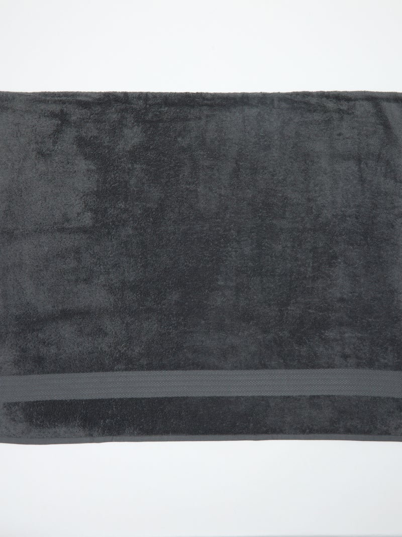 Serviette de bain 90 x 150 cm - Kiabi Home Gris - Kiabi