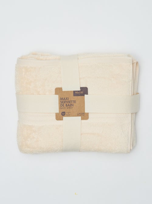 Serviette de bain 90 x 150 cm - Kiabi