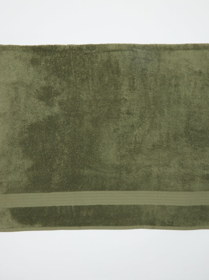 Serviette de bain 90 x 150 cm Vert - Kiabi