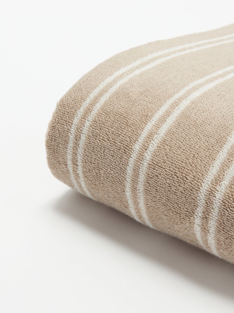 Serviette de bain 90x150 cm Beige - Kiabi