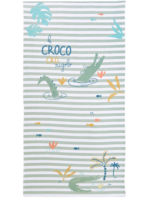 Serviette de bain bébé Crocro rigolo - Kiabi Serviette de bain bébé Crocro rigolo - Kiabi
