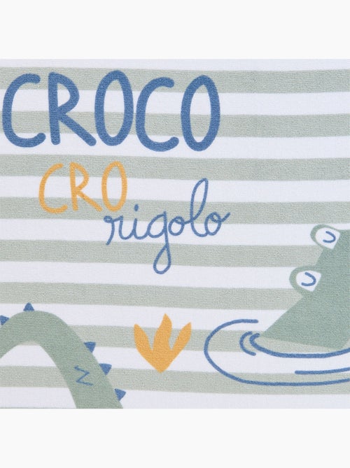 Serviette de bain bébé Crocro rigolo - Kiabi Serviette de bain bébé Crocro rigolo - Kiabi