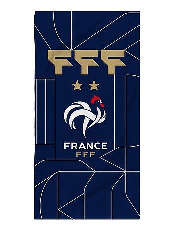 Serviette de bain et de plage imprimée 100% coton, fff construction
