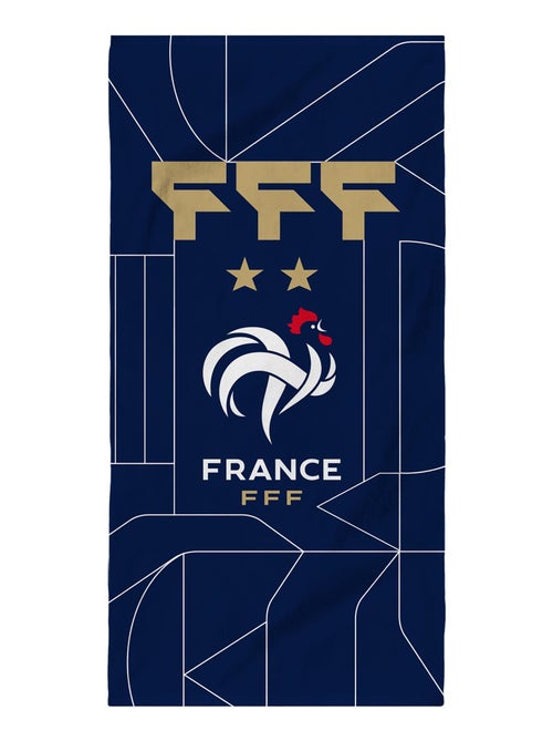Serviette de bain et de plage imprimée 100% coton, fff construction - Kiabi