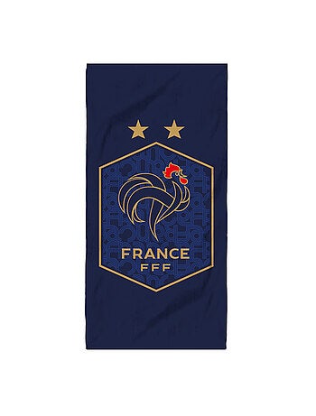 Serviette de bain et de plage imprimée 100% coton, fff triomphe