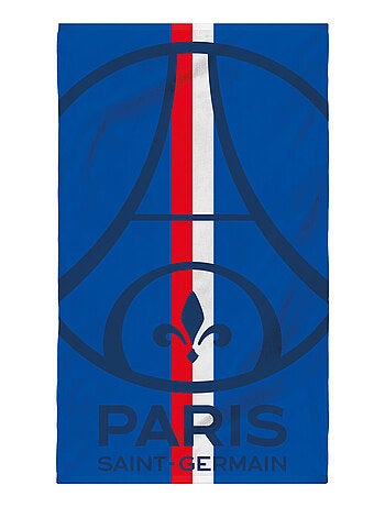 Serviette de bain et de plage imprimée 100% coton, psg sport