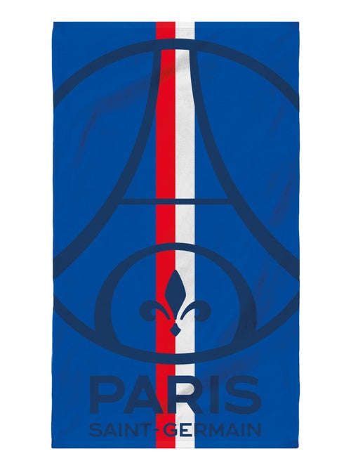 Serviette de bain et de plage imprimée 100% coton, psg sport - Kiabi