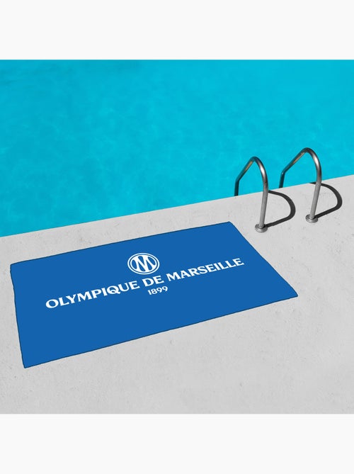 Serviette de bain et de plage imprimée microfibre, om massilia - Kiabi