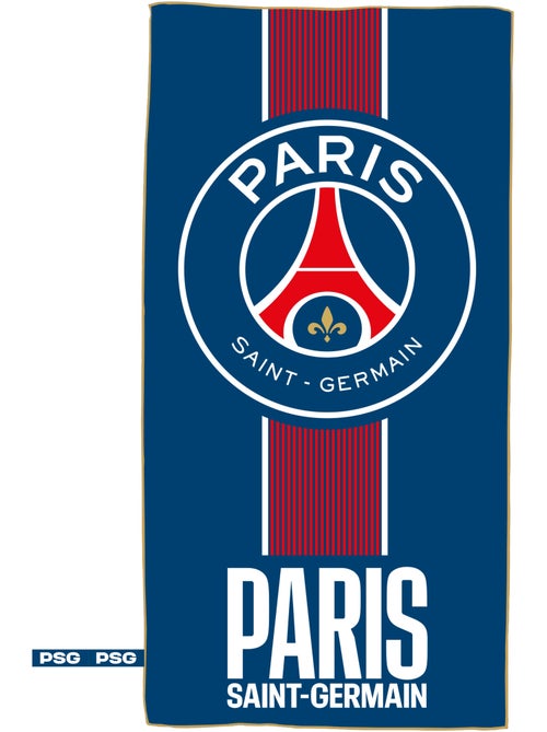 Serviette de bain et de plage imprimée microfibre, psg prince - Kiabi