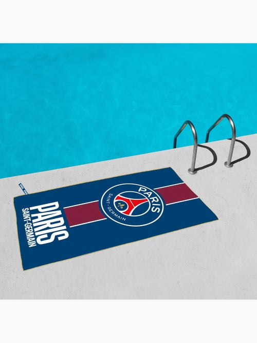 Serviette de bain et de plage imprimée microfibre, psg prince - Kiabi