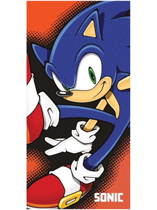 Serviette de Bain Sonic 140x70 cm - Drap de plage enfant - Kiabi Serviette de Bain Sonic 140x70 cm - Drap de plage enfant - Kiabi