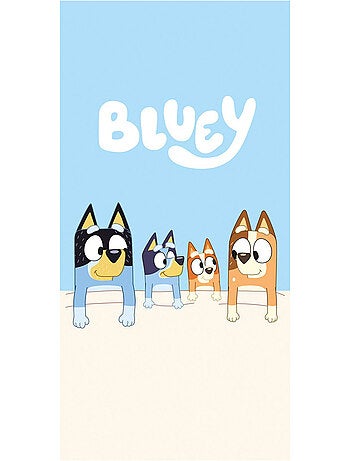 Serviette de Plage coton Bluey Family 140x70 cm - Drap de bain enfant