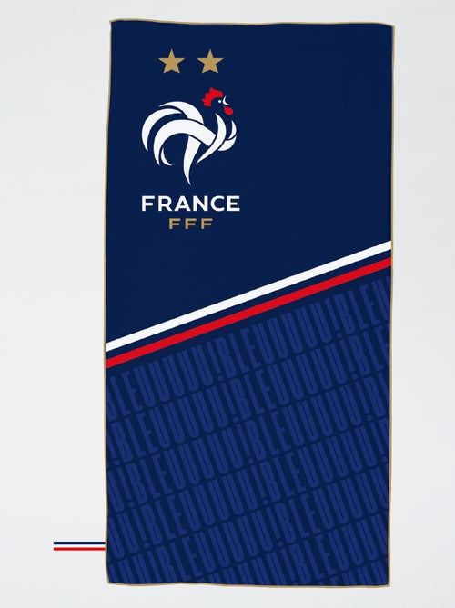 Serviette de plage 'Fédération Française de Football' - Kiabi