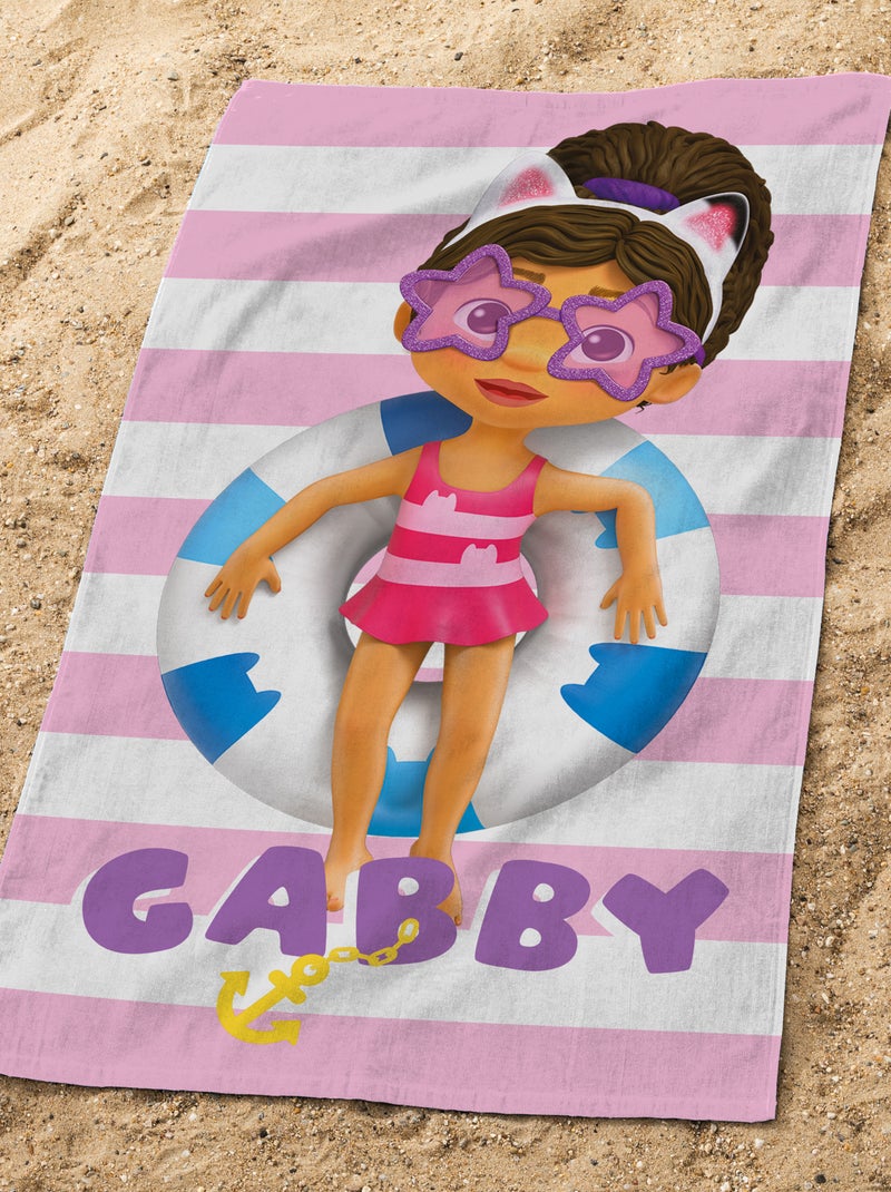 Serviette de plage 'Gabby et la maison magique' Rose - Kiabi