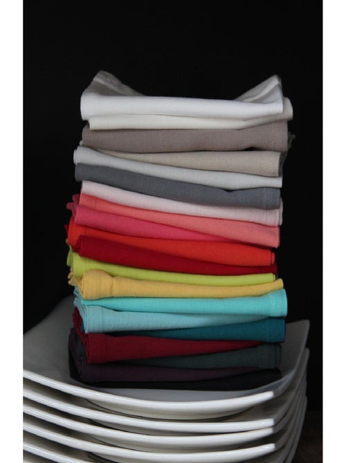 Serviette de table unie et colorée - Kiabi Serviette de table unie et colorée - Kiabi