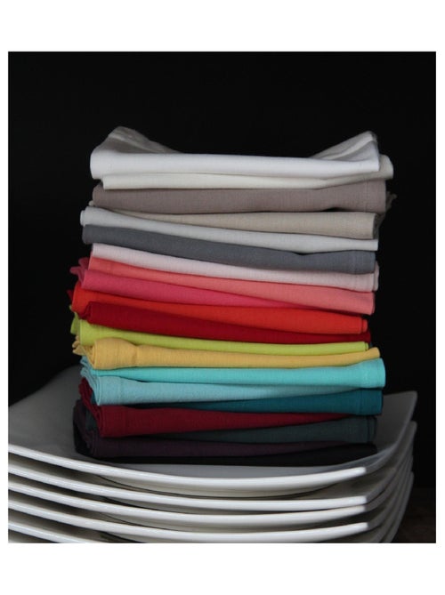 Serviette de table unie et colorée - Kiabi Serviette de table unie et colorée - Kiabi