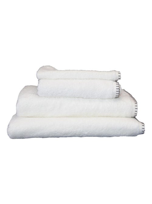 Serviette Grand Hotel surpiqure noire - Kiabi Serviette Grand Hotel surpiqure noire - Kiabi