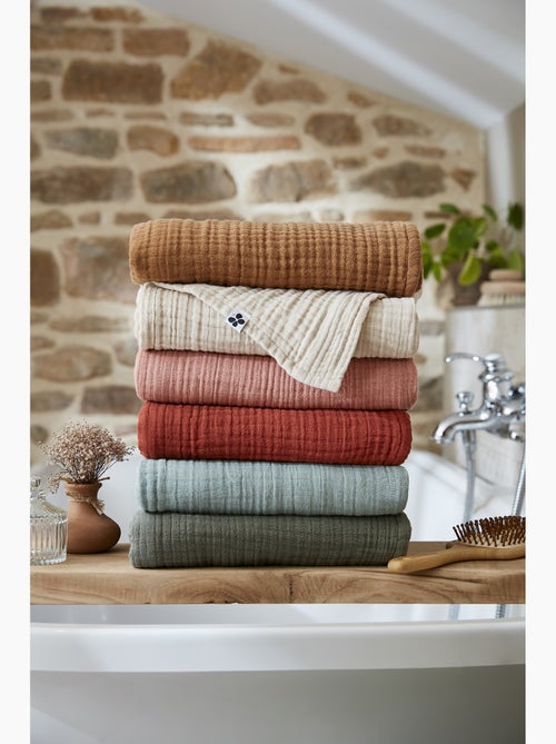 Serviette invité - quadruple gaze de coton 220 g/m² - gaïa - Kiabi Serviette invité - quadruple gaze de coton 220 g/m² - gaïa - Kiabi