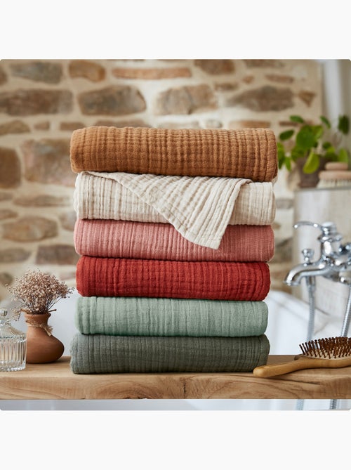 Serviette invité - quadruple gaze de coton 220 g/m² - gaïa - Kiabi Serviette invité - quadruple gaze de coton 220 g/m² - gaïa - Kiabi