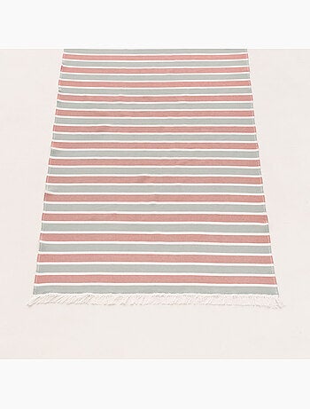 Serviette paréo de plage, tissu en relief, fouta - Gamusi.