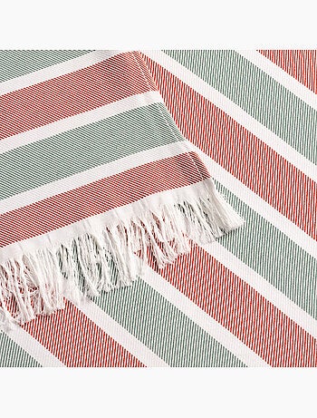 Serviette paréo de plage, tissu en relief, fouta - Gamusi.