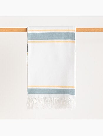 Serviette paréo de plage, tissu en relief, fouta - Gamusi.