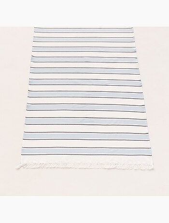 Serviette paréo de plage, tissu en relief, fouta - Gamusi.
