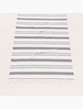 Serviette paréo de plage, tissu en relief, fouta - Gamusi.
