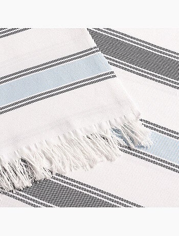 Serviette paréo de plage, tissu en relief, fouta - Gamusi.