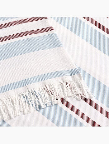 Serviette paréo de plage, tissu en relief, fouta - Gamusi.