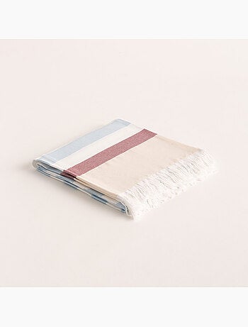 Serviette paréo de plage, tissu en relief, fouta - Gamusi.