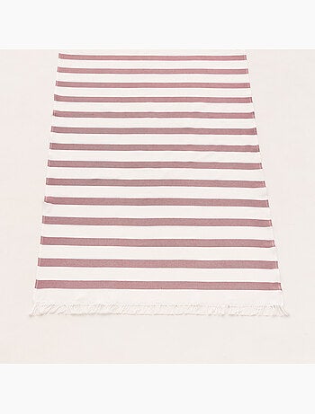 Serviette paréo de plage, tissu en relief, fouta - Gamusi.