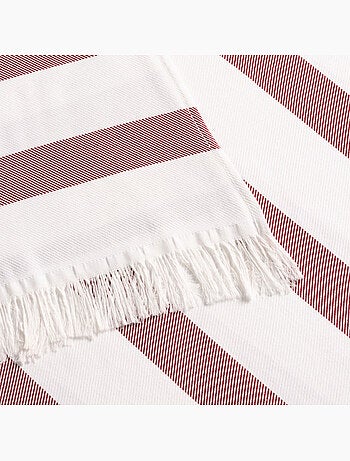 Serviette paréo de plage, tissu en relief, fouta - Gamusi.