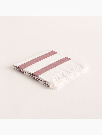 Serviette paréo de plage, tissu en relief, fouta - Gamusi.