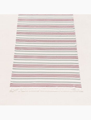 Serviette paréo de plage, tissu en relief, fouta - Gamusi.