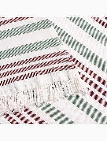 Serviette paréo de plage, tissu en relief, fouta - Gamusi.